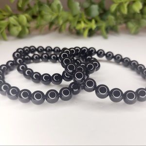 Black Agate Gemstone Bracelet